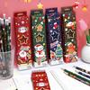12Pcs/Set Christmas Themed Pencils For Kids Birthday Christmas Party Gift Cartoon Snowman Santa Claus Pencil For School Rewards