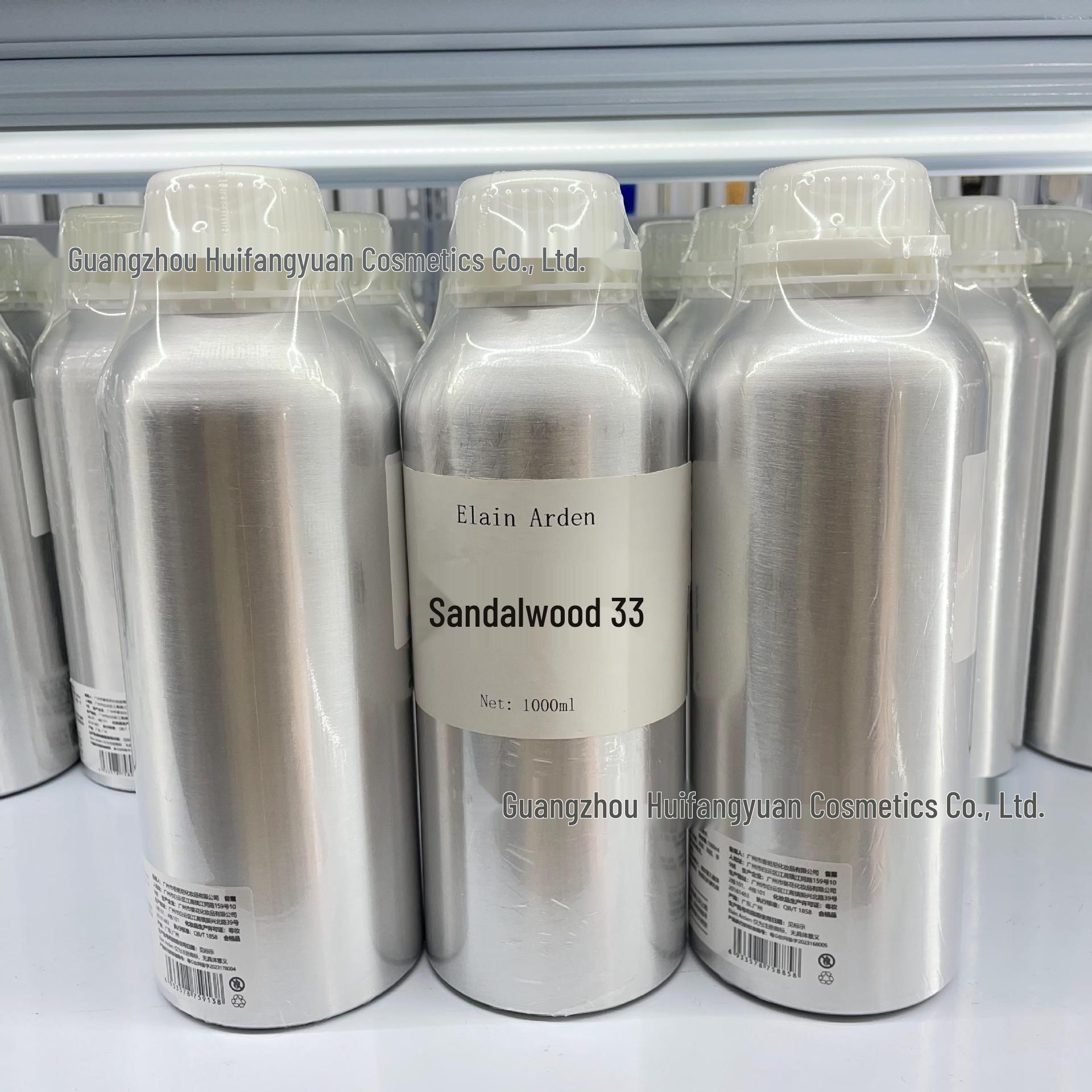Sandalwood 33 Perfume Concentrate, Long-lasting Scent for Decanting and Custom Blending. 1000ml (Sandalwood 33 Standard)