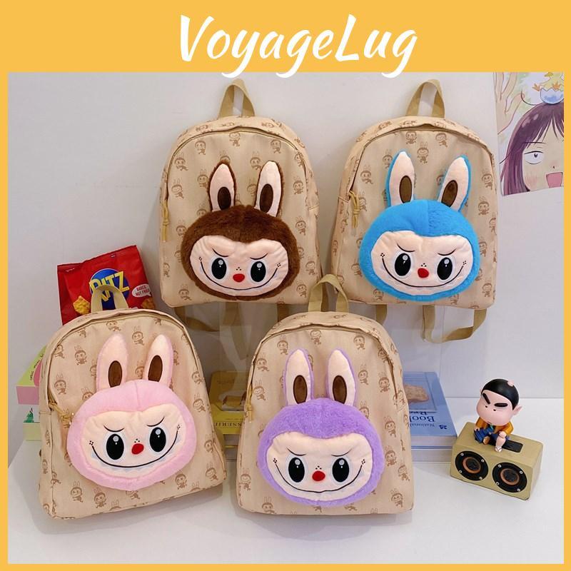 Doll Decoration Plush Cartoon Printed Backpack For Daily And Travel