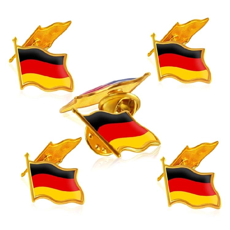 100 Pieces Germany Flag Anstecker With Bright Colors Backpacks Decoration Pin Suitable For Sports Event And Daily Use