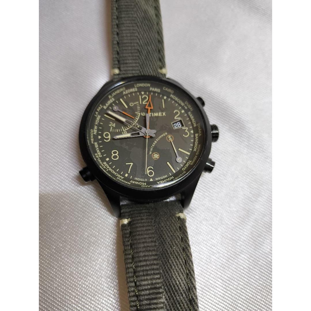 TIMEX Intelligent Quartz World Limited Edition Watch World Time Chronograph