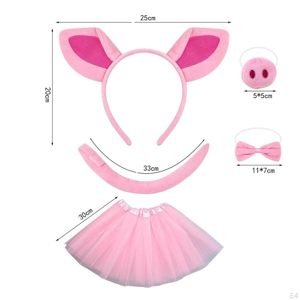 Pig Costume Set Animal Cosplay Decoration for Stage Performances Carnival