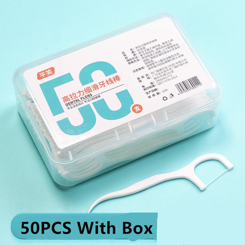 1/2/5 Bag Disposable Dental Floss Dental Floss Picks Clean Between Teeth Interdental Brush Oral Care Toothpick Floss Picks