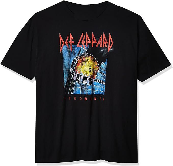 Goodie Two Sleeves Mens Def Leppard Pyromani Adult T-shirt L