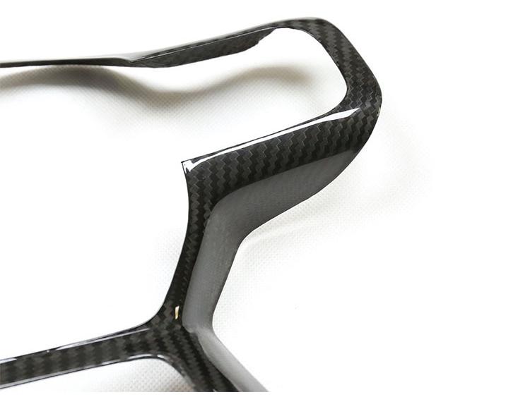 Popular Dry Carbon Fiber Interior Trim Kit for Ford Raptor F150: Includes Steering Wheel, Center Console, Air Vent Stickers