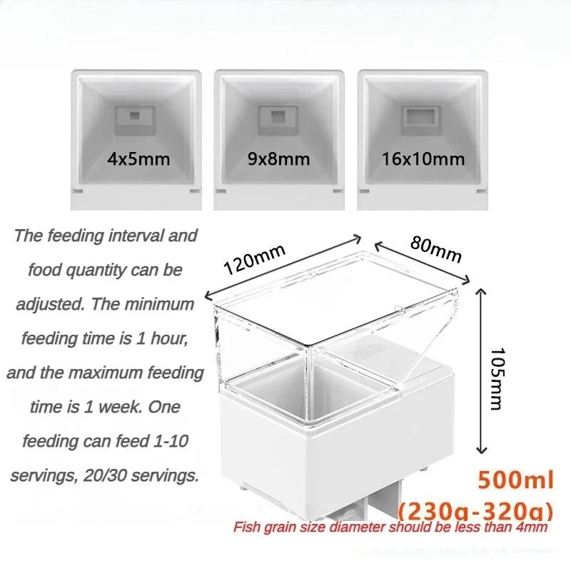 Automatic Feeder Aquarium Controlled Feeding Fish Equipment Quiet Power Saving Intelligent Timing Small Aquatic Pet Supplies