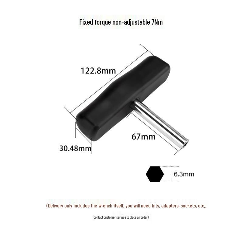 1/4" Fixed Torque T-Handle Screwdriver, Non-Adjustable, 0.2-14 Nm Options