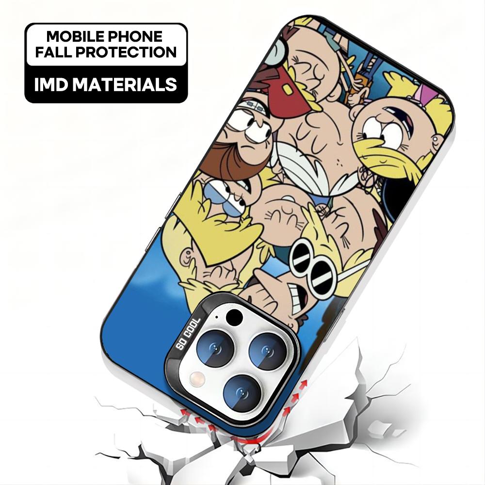 Loud House Movie Lincoln Loud Phone Case Black IMD Colorful Silver Suitable Case for iPhone 17 16 E 15 14 13 12 11 Pro Max