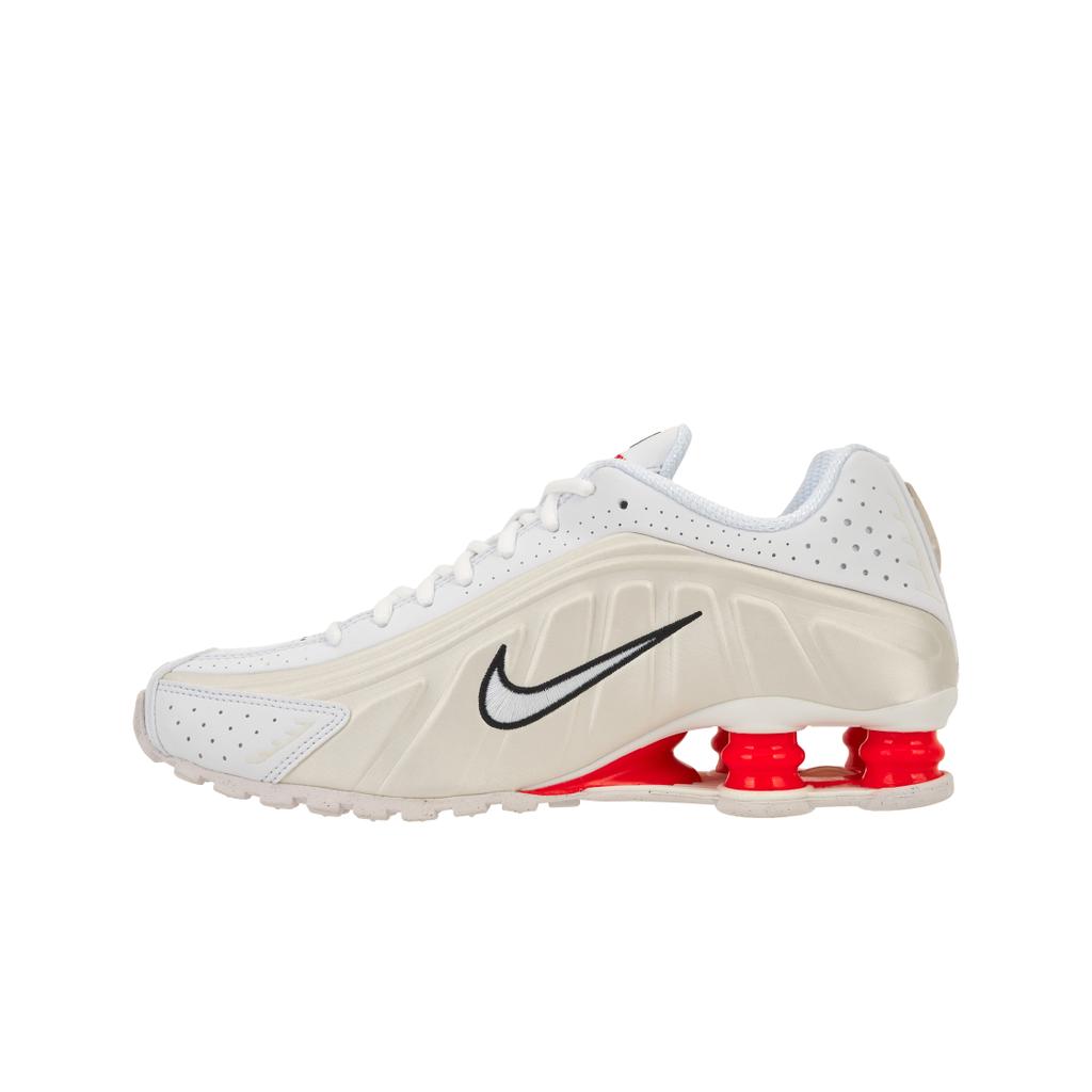 Nike Tênis Feminino Shox R4 Phantom Vermelho Picante Branco Creme AR3565-103