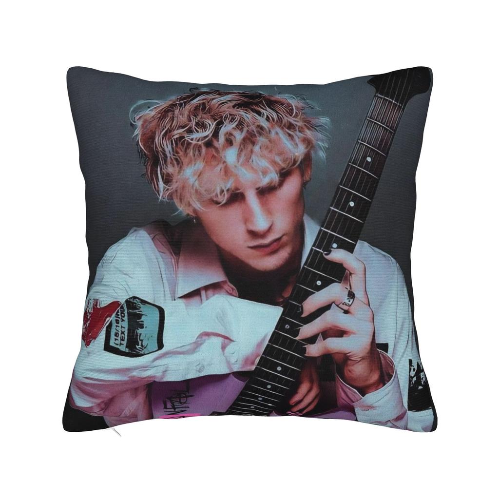MGK povlak na polštář Polyesterový potah na polštář Dekorativní povlak na polštář s motivem Machine Gun Kelly Domácí Drop Shipping 4040cm