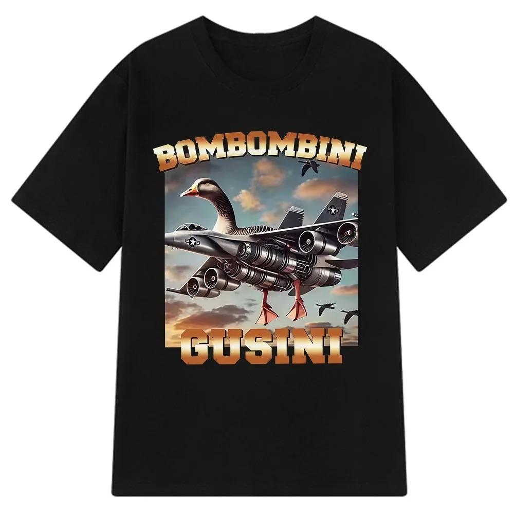 Italian Brainrot Tralalero Tralala Tung Tung Tung Sahur Bombardiro Crocodilo Funny Meme T-Shirt Men Women Cotton Tees Y2k Tops