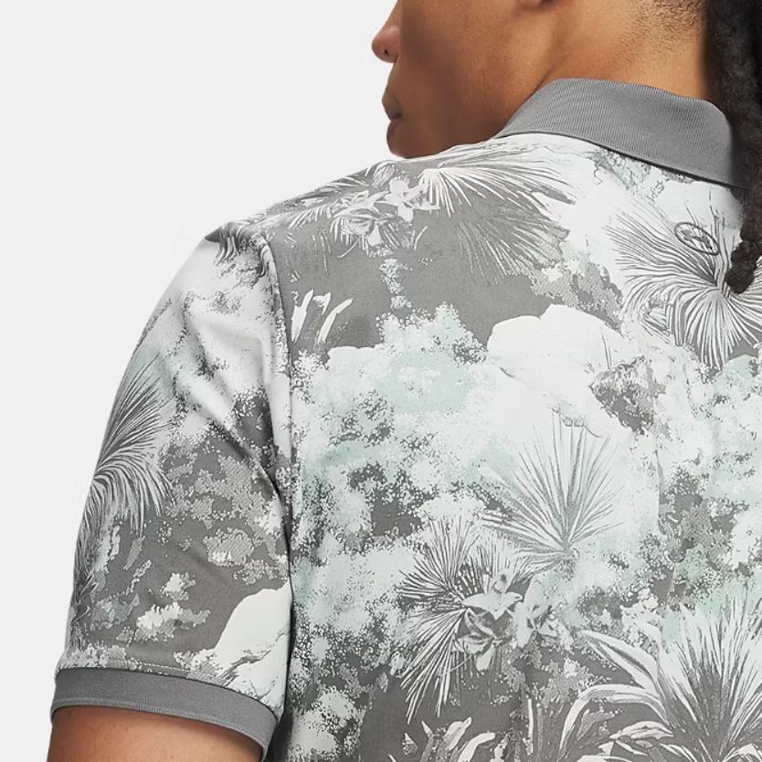 Under Armour Curry ArmourDry Printed Moisture-Wicking Quick-Dry Breathable Short Sleeve Polo Shirt Men Tops 6009786-478