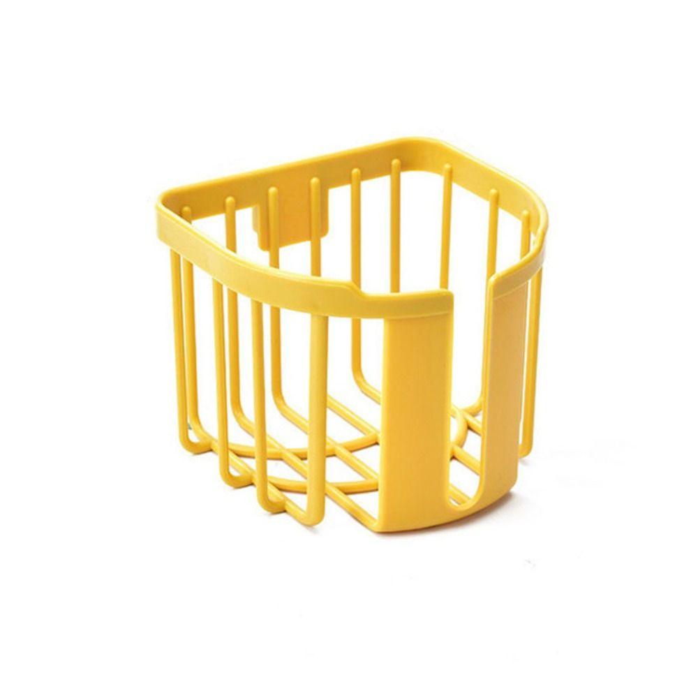 Bathroom Kitchen Punch-Free Self-Adhesive Roll Paper Tissue Holder Oilet Paper Shelf Storage Rack