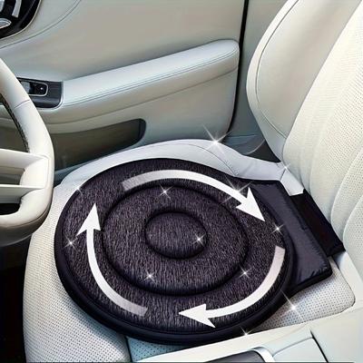 [Cuscino Girevole per Sedile Auto] 1 pz Cuscino Girevole a 360° per Sedile Auto con Memory Foam e Maglia Morbida di Poliestere | Design Leggero e Portatile, Supporto Ergonomico