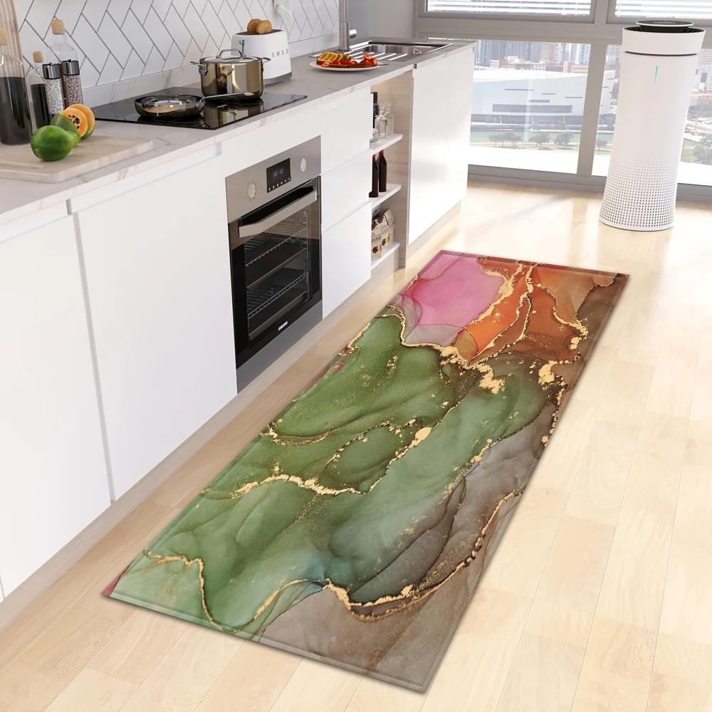Entrance Doormat Kitchen Carpet Bedroom Floor Balcony Decoration Long Rug Custom Made Home Bath Door Hallway Anti-Slip Foot Mat