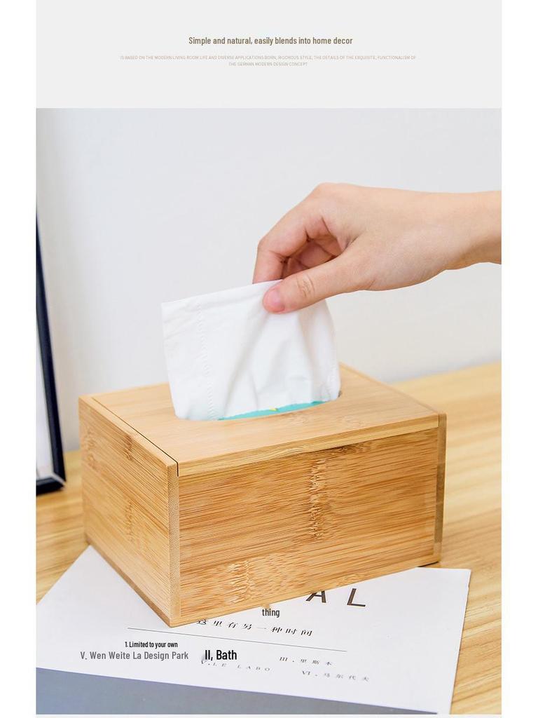 Organisateur de bureau en bambou et bois avec tiroirs pour téléphones, cosmétiques et télécommandes