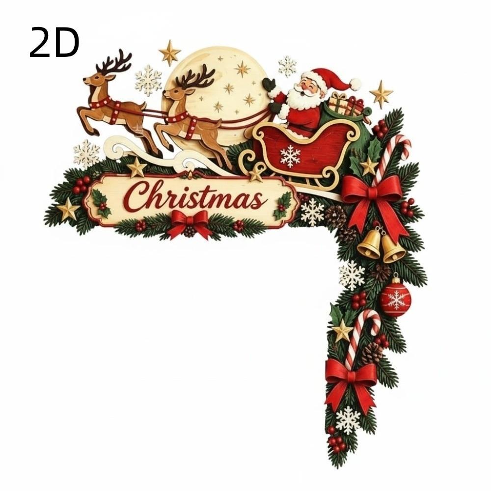 Holiday Themed Christmas Door Corner Decor Christmas Door Corner Sign Christmas Party