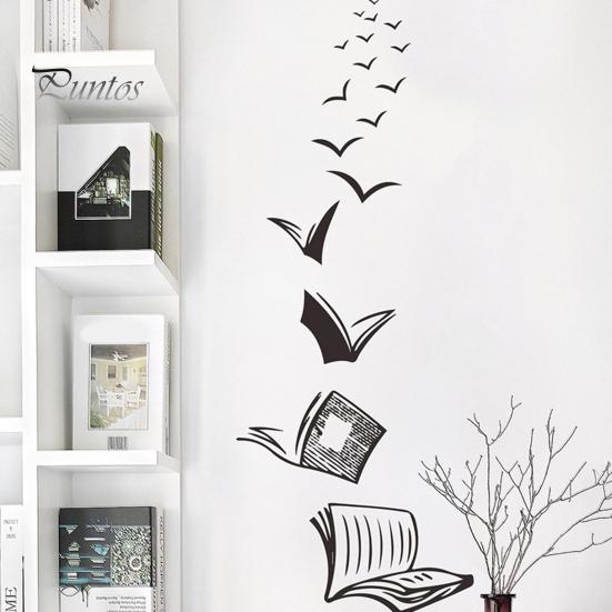 Naklejka ścienna PVC Wodoodporna samoprzylepna Mocna lepkość Wymienna naklejka na książkę Mural Dekoracja okien i drzwi