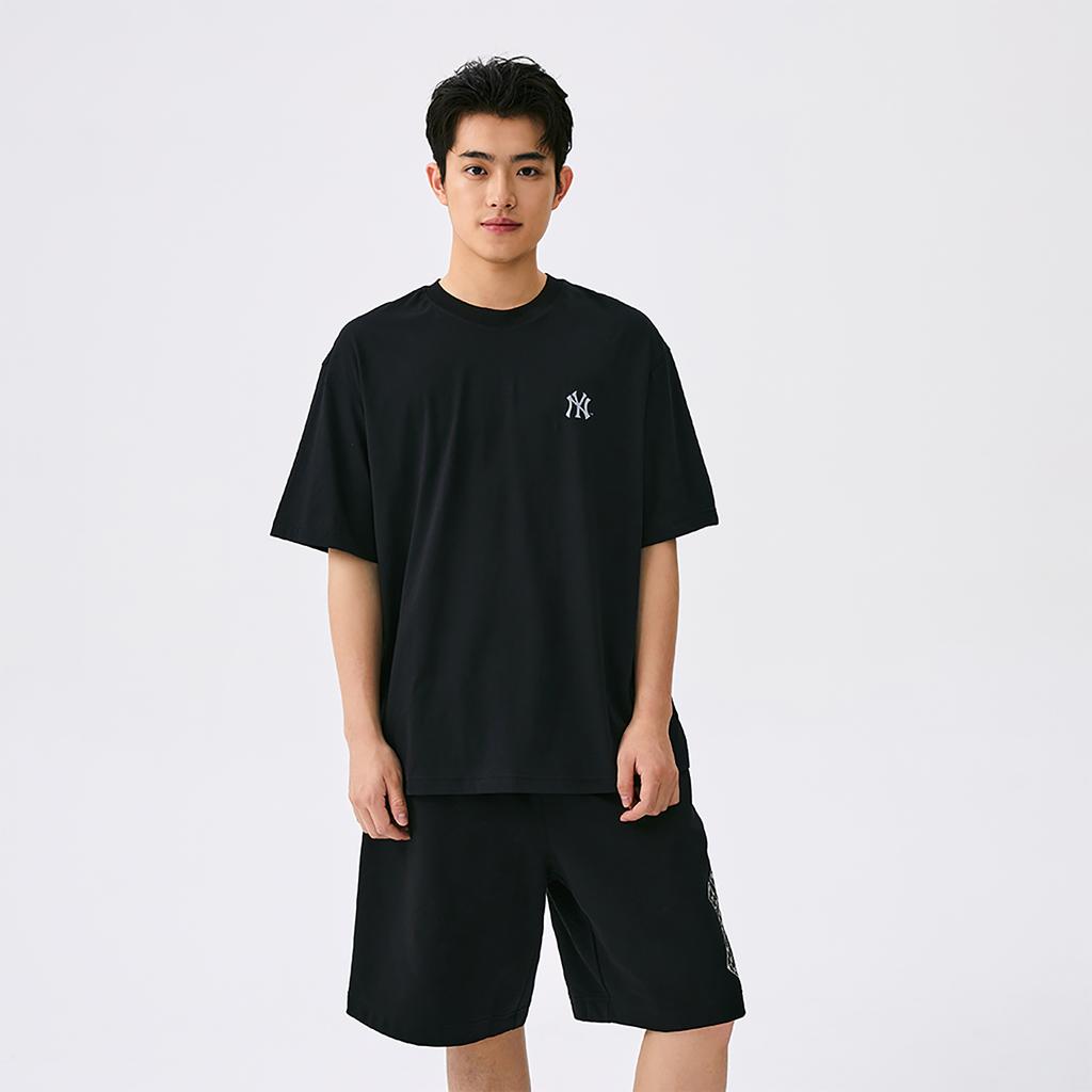 New MLB New York Yankees Basic Collection SS25 T Shirt Unisex Black 3ATSB5053-50BKS