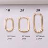 10pcs Color Retention 14K Gold U-Shaped Ear Buckle Smooth Solid French Diy Handmade Accessories Work In Progress