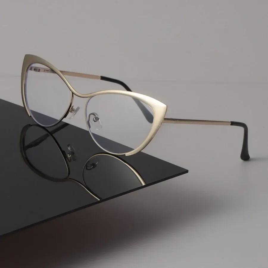 

Очки с оправой «Кошачий глаз» класса люкс для женщин и мужчин, минималистичные, прозрачные, стильные, с прозрачной оправой, Oculos