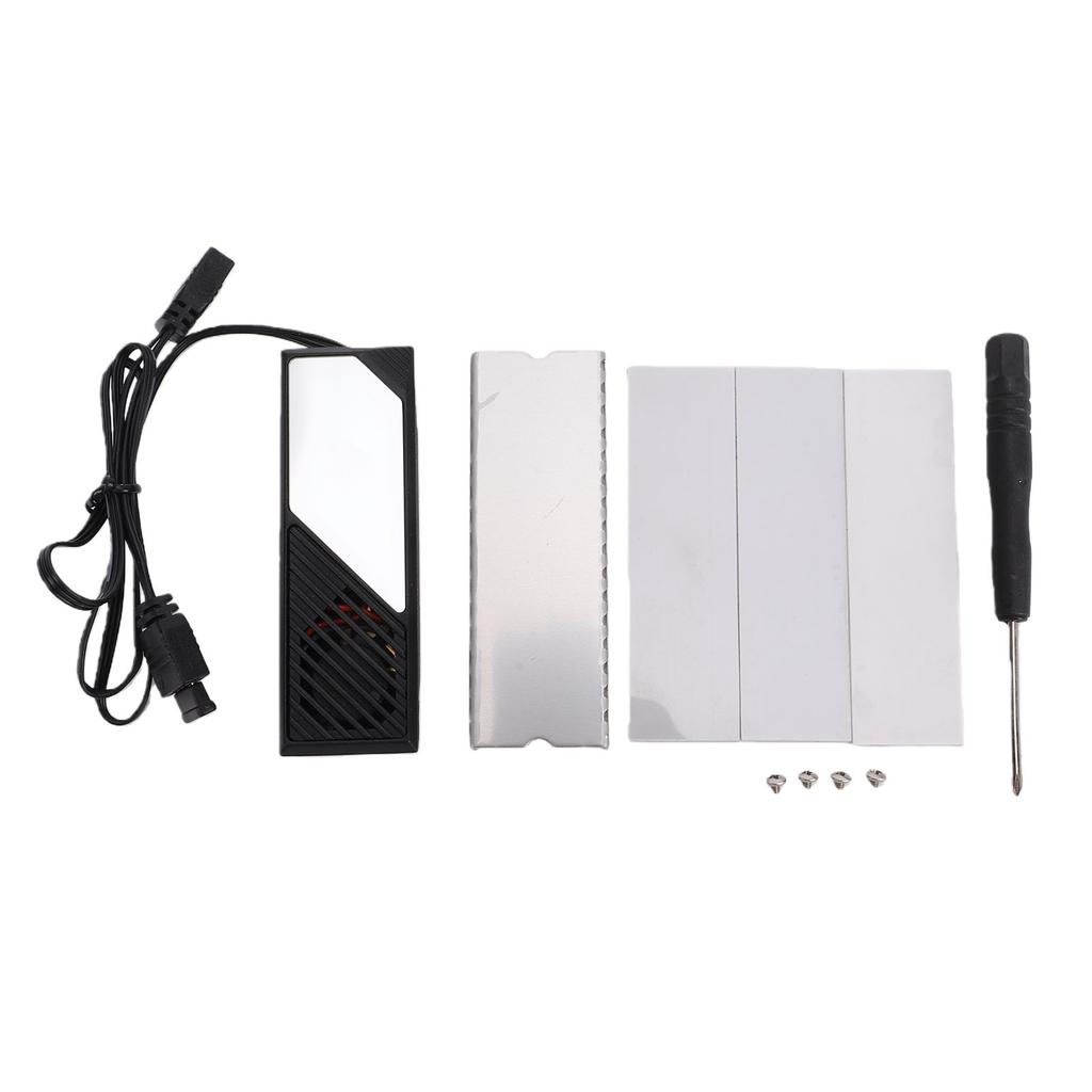 SSD Heatsink RGB Synchronization Thermal Conductive Silicone Pad Custom Dynamic LED Lighting Dazzling Lens M.2 NVMe