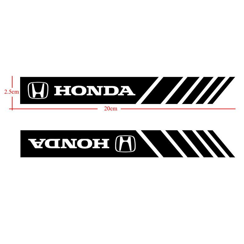 2Pcs Car Stripe Stickers Rearview Mirror Reflective Vinyl Decals Decoration For Honda Fit Mugen Insight Type S R VTEC DOHC Modulo Vezel Legend RR Si