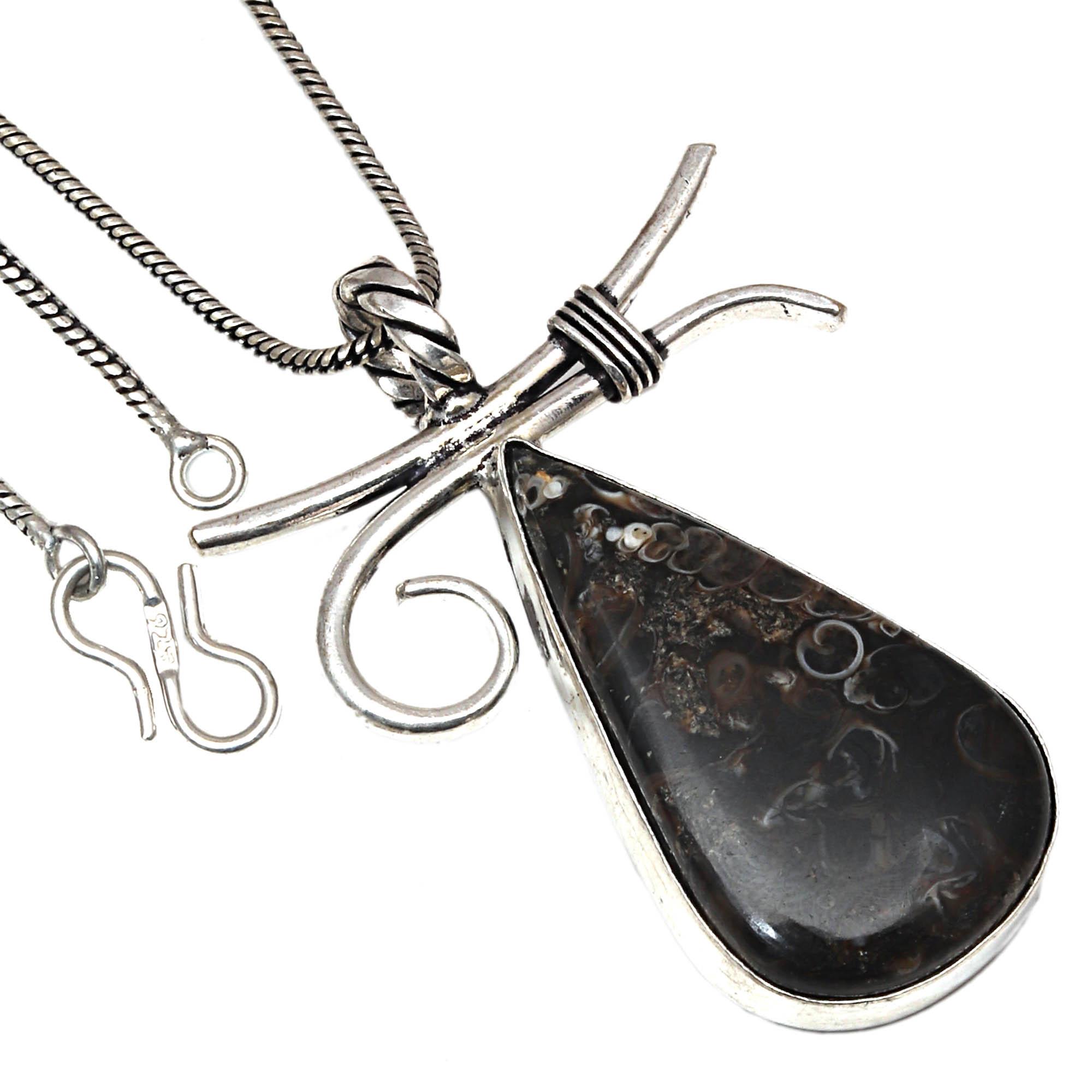 

Подвеска Turtella Jasper Gemstone Handmade Gift For Her Silver Jewelry 2