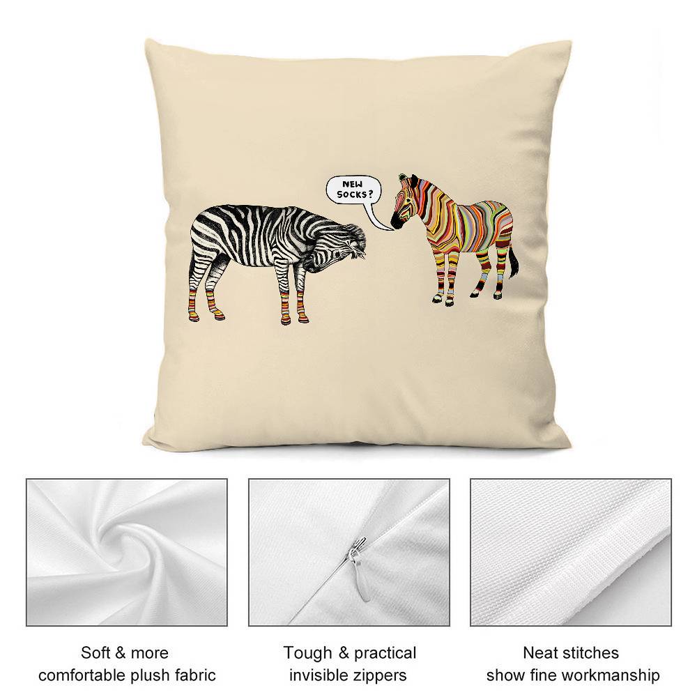 Funny S-Smith Fashion P-Paul Pillow Case Plush Fabric Soft Double Sided Print Sofa Cushion Cover Throw Pillow Covers