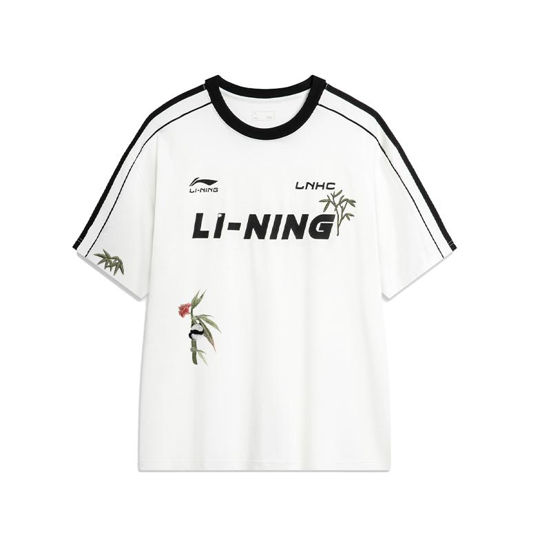 

Li Ning Футболка с принтом букв Свободная Дышащая Универсальная с коротким рукавом Унисекс Топы Белая AHSU657-1(КОМАНДА702-3.4.7) S