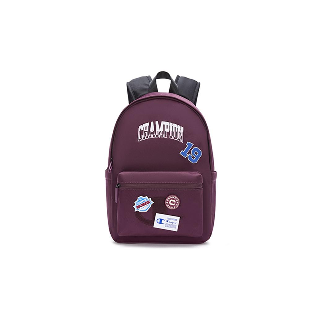 Champion Campus Tear Bag C-Logo Badge Velcro Campus Casual Sports Zipper Fabric Backpack Medium Unisex backpack U4AACPU04