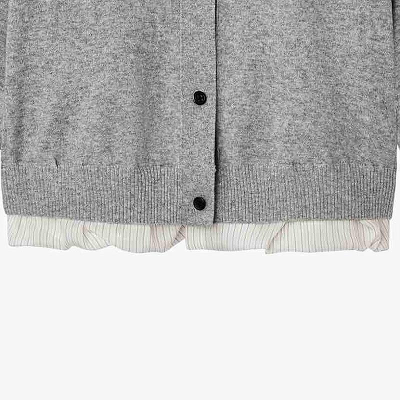 Less H-Shape Long Sleeve Wool Cashmere Sweater