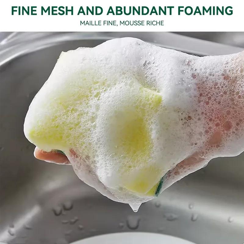 High Density Double-sided Sponge Wiping, Household Cleaning Utensils,dishwashing Cloth,kitchen Supplies, Scouring Pad, Pot Brush