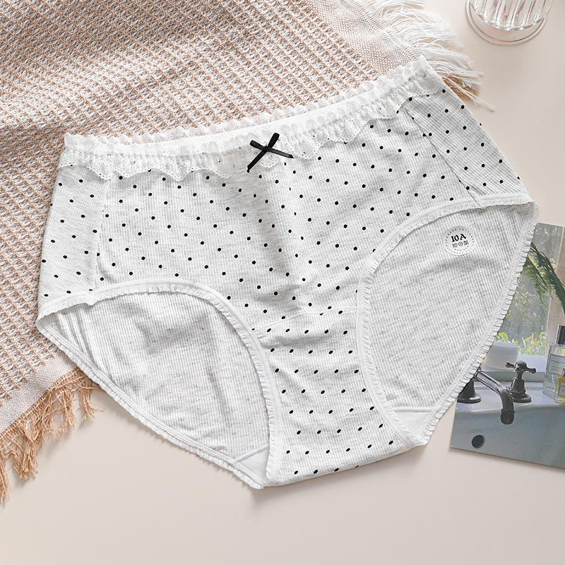 Женские хлопковые трусы-слипы большого размера 10a с антибактериальной ластовицей XL
