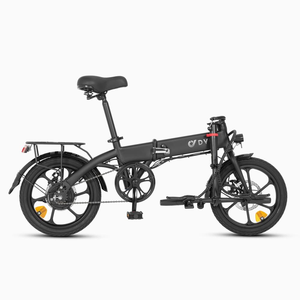 DYU A1F Pro Folding Electric Bike 250W, 36V 7.5Ah, 25KM/H Max Speed, 16-Inch Wheels, Pedal Assist, Disc Brakes, Urban Commuter E-Bike for Adults