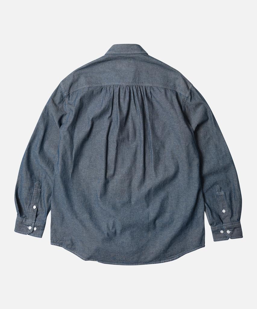 FRIZMWORKS 1920S Chambray Work Shirt _ Indigo