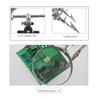 Helping Hands Magnifier Stand with Dual Alligator Clips Adjustable 5X Magnifying Glass Perfect for Soldering Crafting