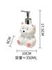 Ceramic teddy bear hand sanitizer press bottle  bathroom shampoo and shower gel dispenser bottle bathroom  soap dispenser