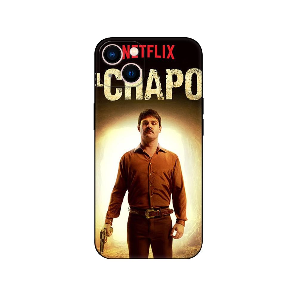Custodia Nera in TPU per Samsung galaxy M53 M13 M62 A12 A22 A32 A42 A52 A72 4g 5g A20S cover posteriore El Chapo