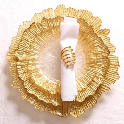 Európai retro nyugati konyha Golden Sun csipketál, Háztartási hideg steak salátaétel, desszerttányérok, Műalkotások előkelő kenyértál