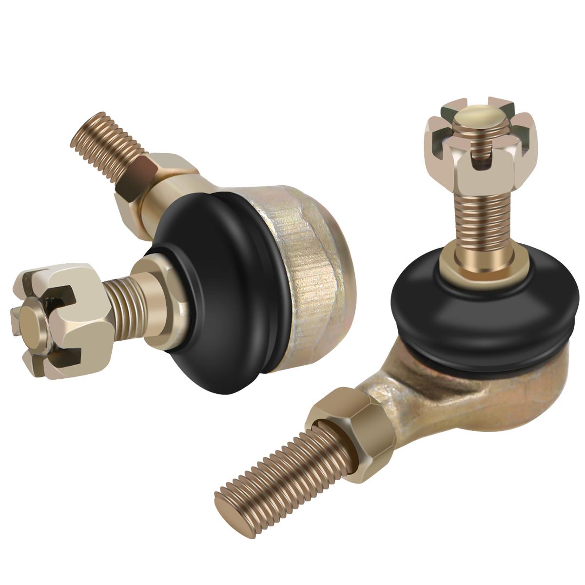 M10 Tie Rod End for ATV 10mm Top & Side Thread Left and Right Hand Tie Rod Ball Joint Compatible with Raptor 700 YFM700R золотой