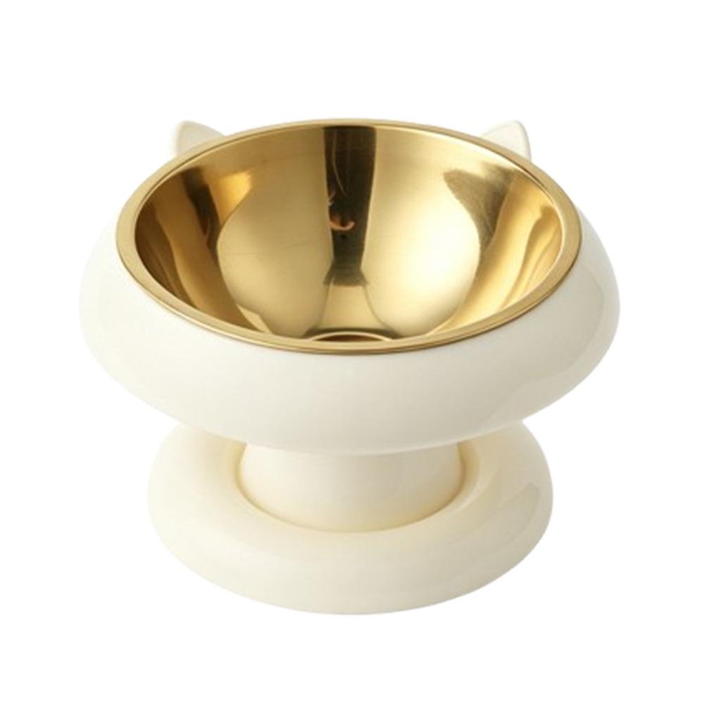 Large Capacity Elevated Cat Bowl Anti-Choking Neck Protection Bowl Cat Food Container Home Use
