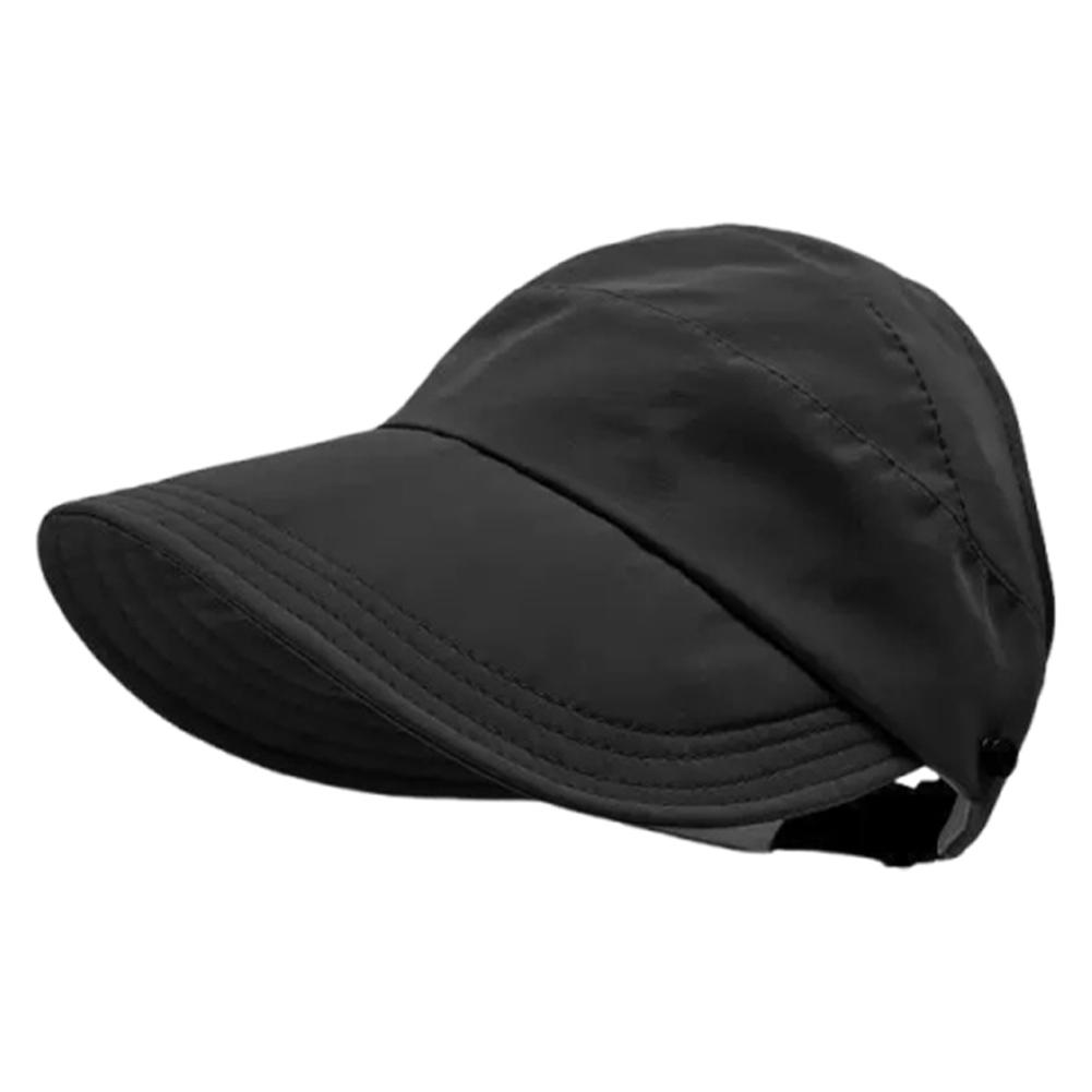 Outdoor UV Protection Hollow Top Sun Hat Foldable Beach Hat Portable Sun Visor Hat for Women