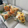 Sunflower Retro Season Cushion Cover Fresh Style Four-Piece Cushion Set