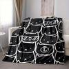 1pc Cat Face Blanket Warm, Cozy, And Soft, Suitable for Sofas, Beds, Cars, And Office Use.Perfect for Camping And Travel, Making It a Great Gift for A
