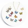 4Pcs 15*21mm Multiple Colors Butterfly Droping Oil Alloy Metal Accessories For Jewelry Component Making DIY Necklace Bracelet Earring