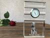 Border Terrier – Glass clock with a photo, photo of a dog in crystal | Art-Dog