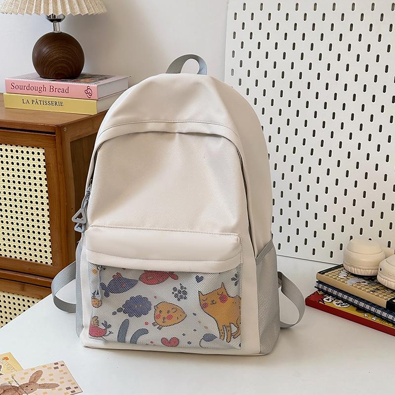 

Trendy Brand Sports And Leisure Backpack, Men S Women S Versatile Backpack, Large-Capacity Junior High School Student, High School Student Schoolbag серый