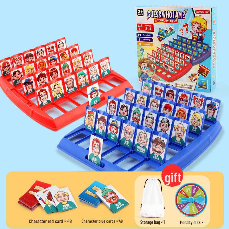 

Угадай, кто я: Развивающая настольная игра для детей - интерактивная, логическое мышление, карточная битва для двух игроков Large, punishment plate