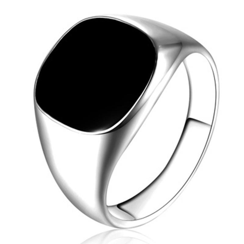 Chenrui Unique Round & Square Drip Oil Ring - Popular European & American Jewelry